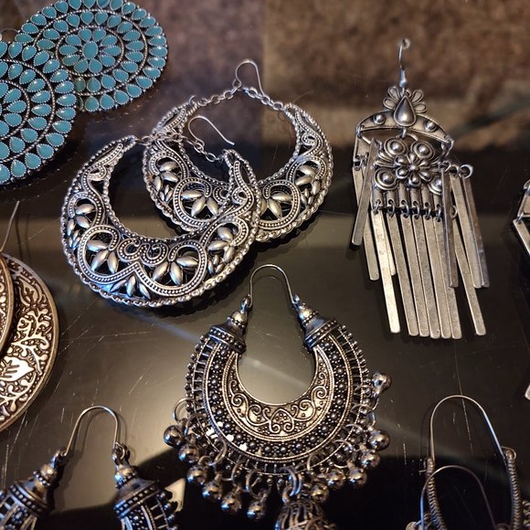 Tribal earrings:**7 pair lot** - Picture 2 of 6